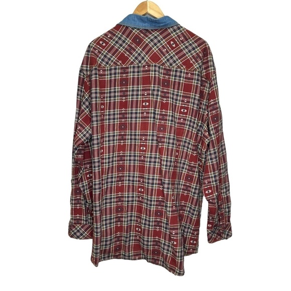 RedHead Flannel Button Down Shirt 100% Cotton Size 2XLT - Picture 2 of 12